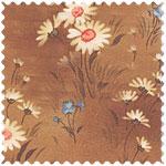 Fabrics: Daisies on brown