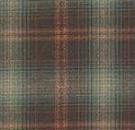 Fabrics: Pumpkin orange & blue plaid with brown