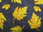 Oak leafs on blue