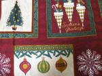 Christmas panel on red