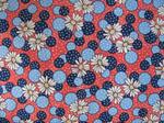 Daisies on red