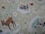 Fawn deer on beige