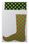 DH3765 - Green Checked dot on Black Jester