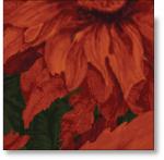 South Sea Imports - Flowers of the Sun - Sunflower Shapes Dk. Rust - Q1669-83804-889