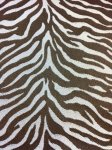 HD39 Zebra Chocolate Jacquard Reverse Faux SILK Fabric
