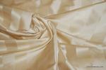 558 Stunning Ecru Vertical Satin  Jacquard Stripe Silk Fabric Satin / Matte Stripe Damask Drapery Fabric