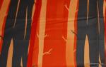 Mid Century Modern Scandinavian Style Tree Branch Silhouette Cotton Fabric Quilt Fabric AC08
