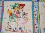 G37 Beachbabes Sexy Women Beach Flamingos Large panel Cotton fabric Quilt fabric