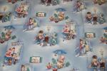 G38 Vintage Carolers Christmas Holiday Tranditional Retro Artwork Quilt Fabric Cotton Fabric