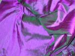 H32 Purple Emerald Drapery Quilt Dupioni Silk Fabric