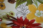 Retro Floral Large Scale Sketch Style Flowers Bold & Bright Lillith Heavy Cotton Fabric Drapery Fabric SALE! $19.99/yard HD352