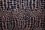 Snake Skin Python Print Wild Thing Orange and Black Modern Jungle Heavy Cotton Fabric HD386 