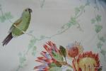 English Chintz Kravet Carousel Parrot Macaw Bird Floral Heavy Weight Cotton Fabric HD509