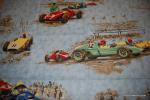 Race Day Vintage Style Race Cars Heavy Weight Cotton Fabric HDA022