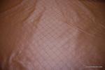 K121 Light Peach Pink Square Pintuck Stitched Pattern Silk Fabric Drapery Fabric
