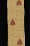 Burlap Ribbon Napolean Embroidered with Napoleanic French Regency Bee 2 1/2 inches wide and 5 yards long OSDS104