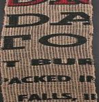 Burlap Ribbon Potato Sack Label Market Print 4 inches WIDE and 5 yards long OSDS107