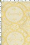 Clergy Brocade Cross White and Gold Brocade Religious Fabric Church Ecclesiastic Fabric OSFT52