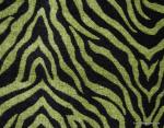 Zebra Tiger Stripe Wild Thing Lime Green & Black Heavy Weight Chenille Upholstery Fabric OSRG123