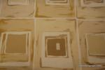 Robert Allen 1 Yard Piece Aragon Contempo Square Cotton Fabric Print Heavy Drapery Weight REM140 Orig Price $79 SALE $17 WHOLE PIECE