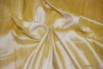 WB50 Butter Yellow Handwoven Slubby Dupioni Silk Fabric Drapery Fabric