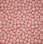 Feedsack V Magenta with White Flowers