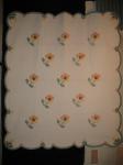 YELLOW FLOWERS VINTAGE QUILT - stuffed work applique