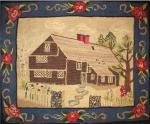 HOUSE HOOKED RUG - 18th c. bldg