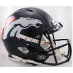 Denver Broncos Riddell Revolution Speed Full Size Authentic Football Helmet