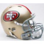 San Francisco 49ers Riddell Revolution Full Size Authentic Football Helmet