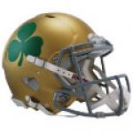 Notre Dame Fighting Irish Shamrock Riddell Revolution Speed Full Size Authentic Football Helmet