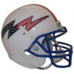 Air Force Falcons Flag Bolt Schutt Authentic Mini Football Helmet