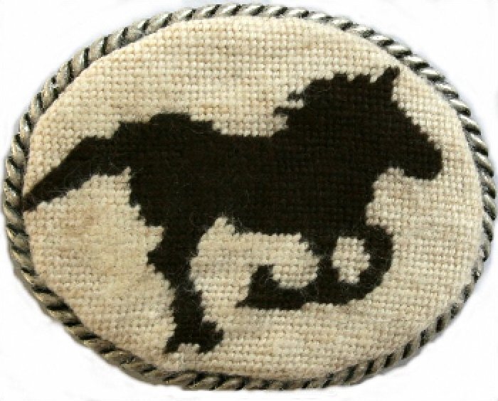 Needlepoint Belt Buckles