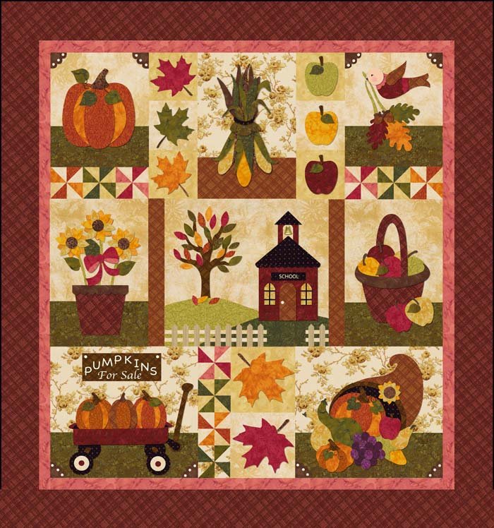 last one blessings of autumn by shabby fabrics block of the month quilt kit last one blessings of autumn by shabby fabrics block of the month quilt kit
