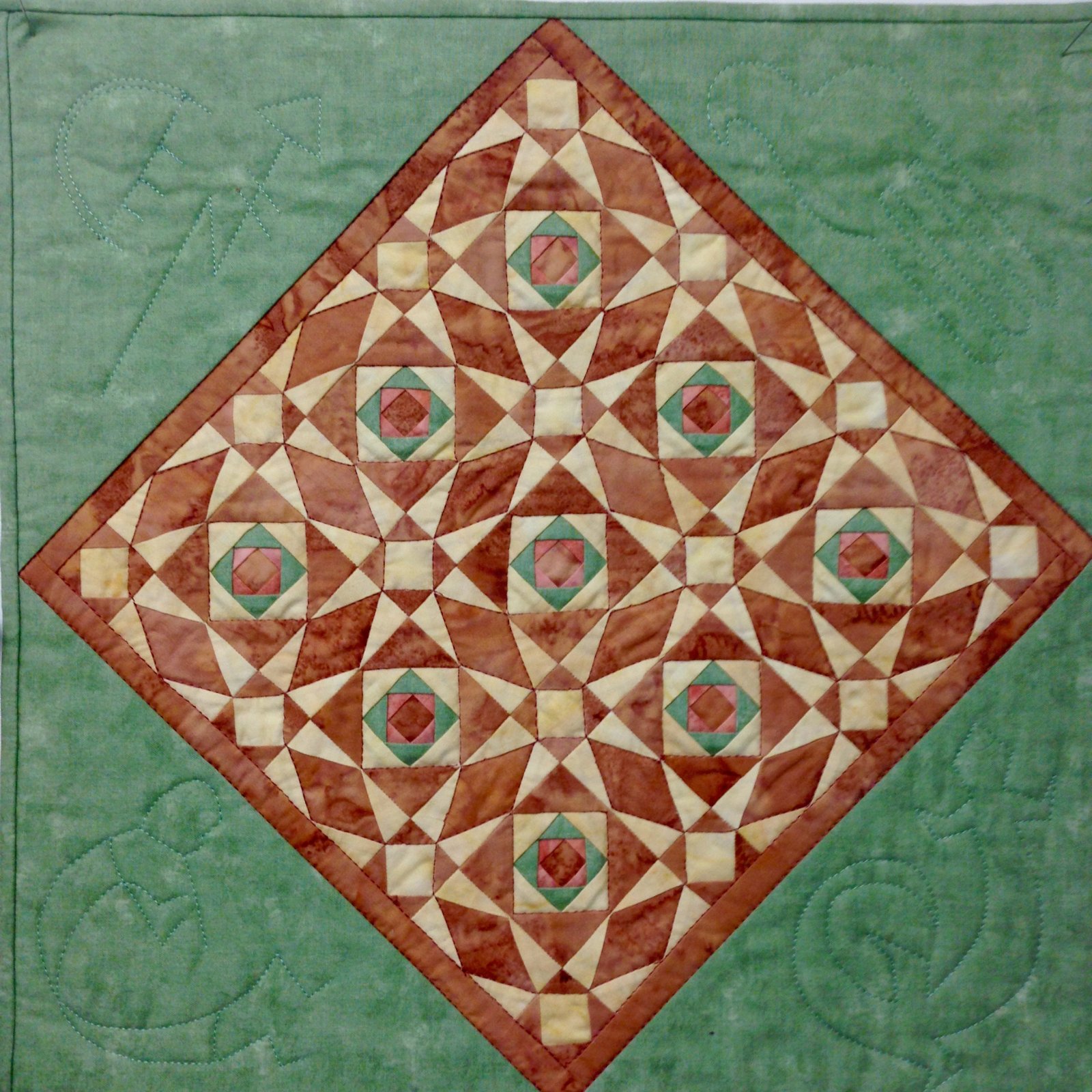 524 Paper Pieced Mini Quilt