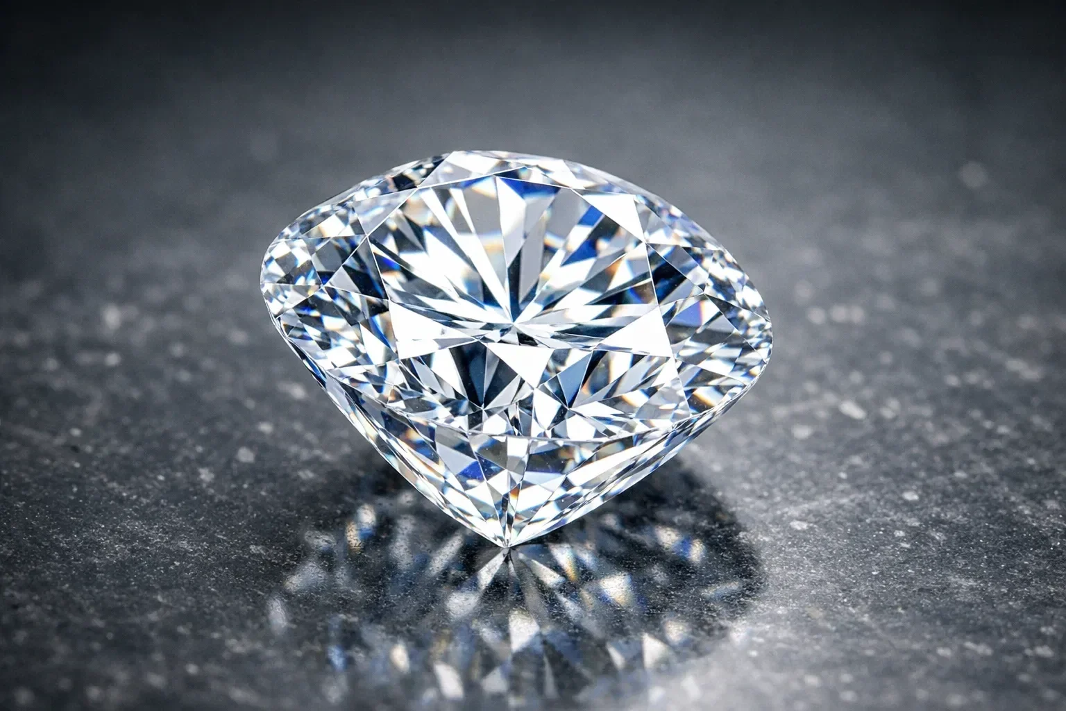 High pressure high temperature created diamond