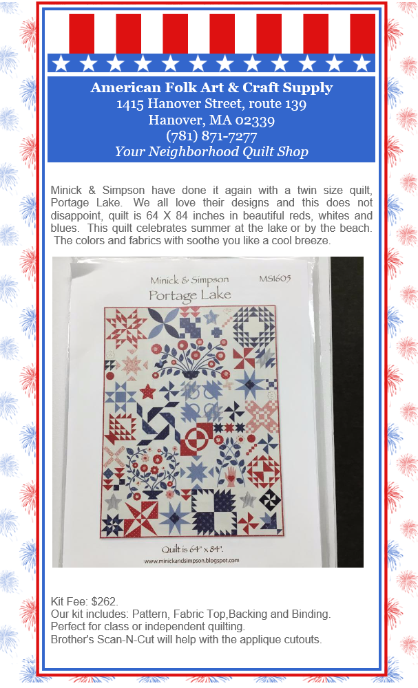 Quilting, sewing and rug braiding classes West Hanover, MA