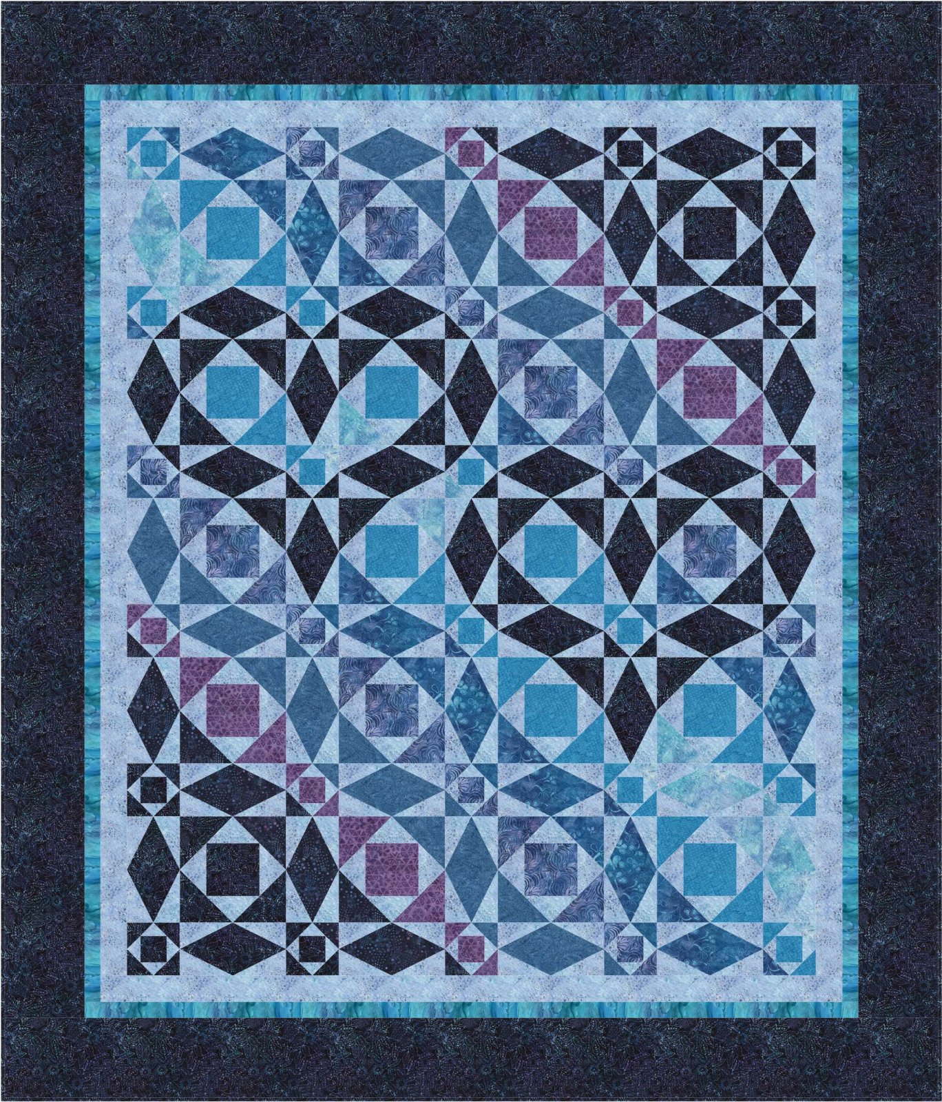 Our Hearts Will Go On - Queen quilt kit - dragonflies