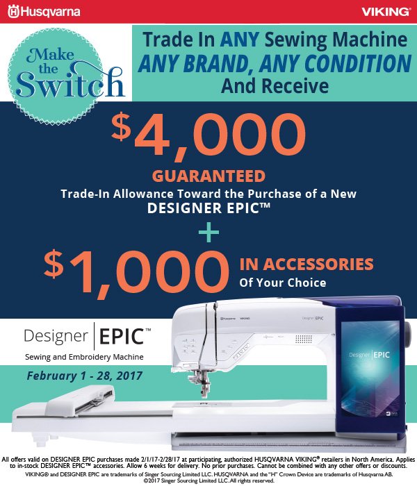 Husqvarna Viking dealer dependable sewing machines Opal 650 Opal 670