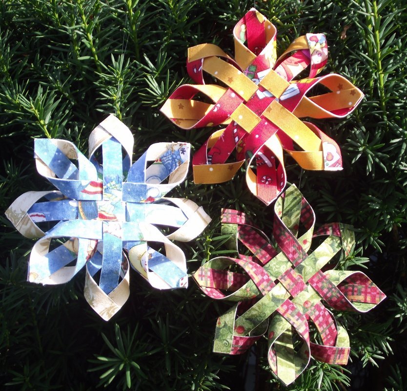 Woven Snowflake Ornament Kit by Penny Marble Quilt Designs - 11502