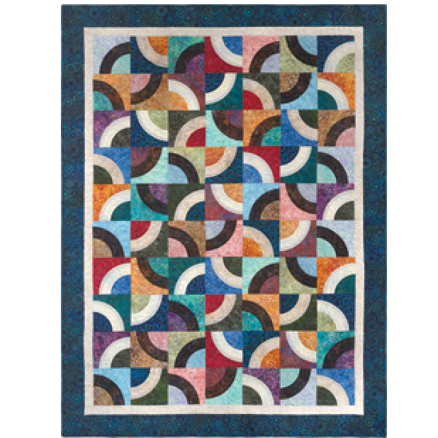 Peeking Points Quilt Pattern by Cozy Quilt Designs