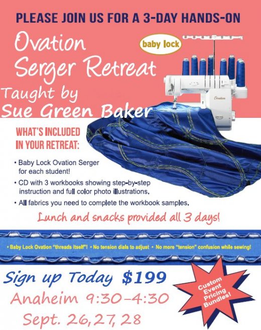 sewing classes & special sewing events Orange County