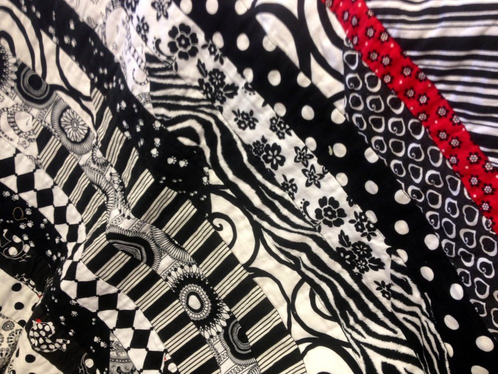 Black & White Jelly Roll Quilt