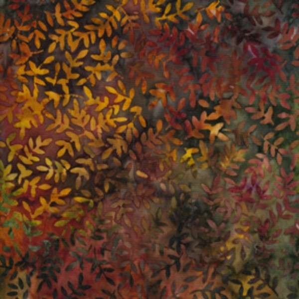 Viney Leaf Forest 106 Batik Discontinued Wide Back Quilt Fabric from Timeless Treasures