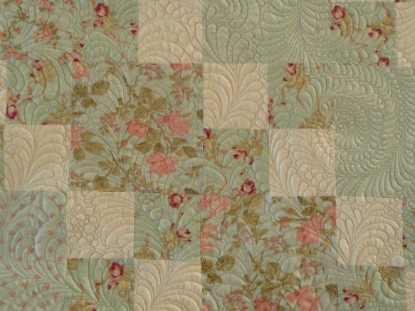 Sue Garman - Checkerboard Quilt - detail