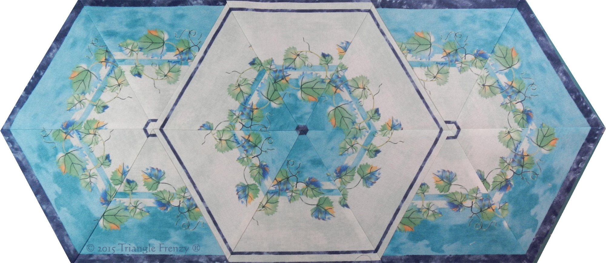 Artistically Engineered Designs Triangle Frenzy Patterns by Bunnie