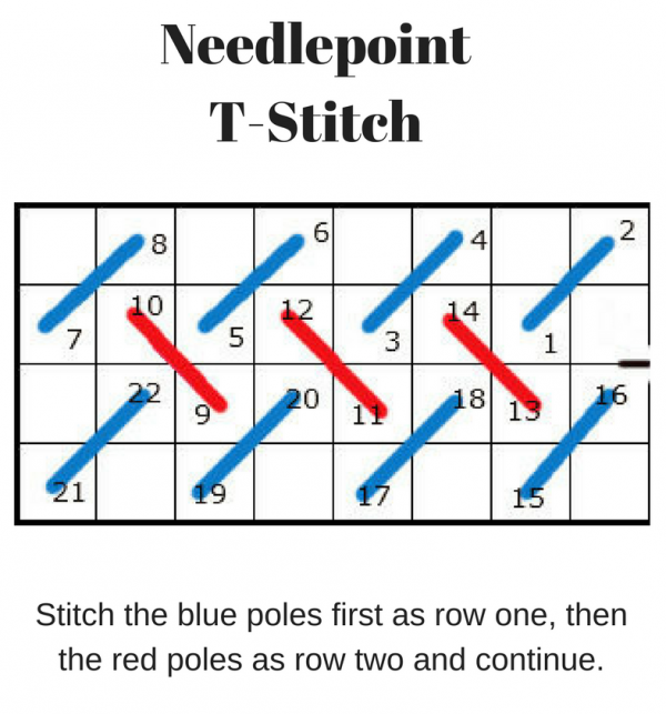 needlepoint t stitch