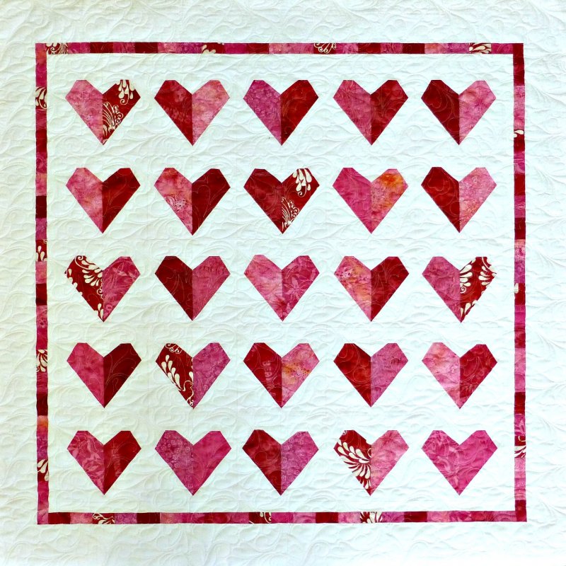 Crazy Hearts Quilt Kit