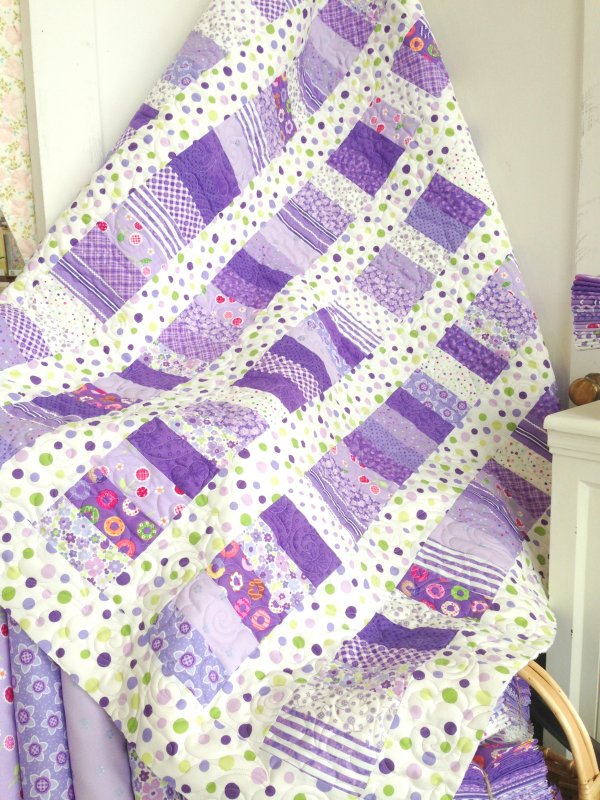 Purple Strip Quilt Kit