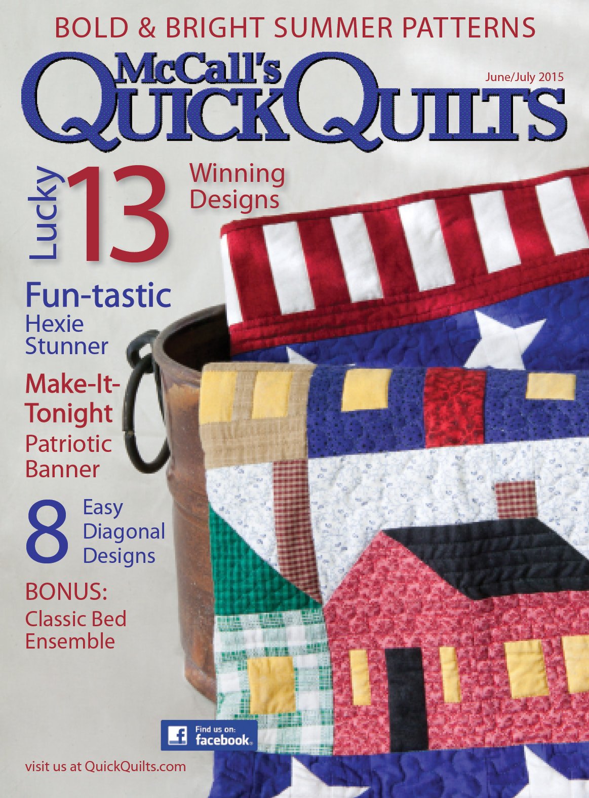 McCall's Quick Quilts June July 2017 12 Easy Projects Cut and Sew FREE SHIPPING sb McCall's Quick Quilts June July 2017 12 Easy Projects Cut and Sew FREE SHIPPING sb
